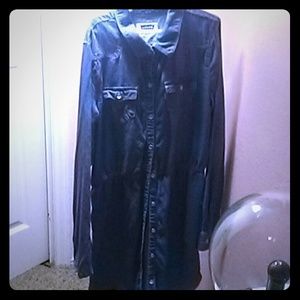 Jean button up dress